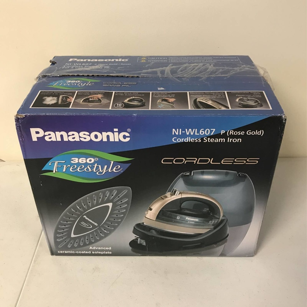 Panasonic 360º Freestyle Advanced Ceramic Cordless Iron, Rose Gold - Picture 3 of 5